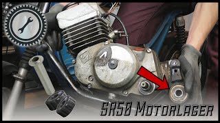 Motor aushängen amp Motorlager tauschen SR50  SR80  Simson Anleitung Tutorial [upl. by Sualokin652]