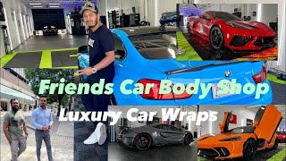 My Friends Auto Body Shop  luxury Car Wraps  Food foodie subscribe chill car luxury fun [upl. by Schindler]