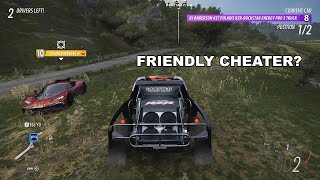 I HAD CONVERSATION WITH A CHEATER  FORZA HORIZON 5 ELIMINATOR [upl. by Cohlette]