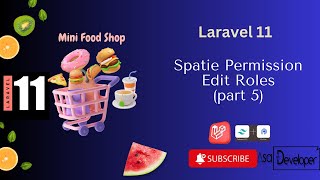 Laravel 11  Spatie Permission Bagian Edit Roles Part 30 [upl. by Ipoillak490]