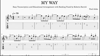 My Way  Guitar sheet music with backing track [upl. by Sillihp321]