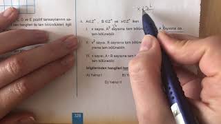 345 TYT Matematik Bölme Bölünebilme Orijinal Sorular Anlatımlı Çözümleri 20182019 basım [upl. by Nojid214]