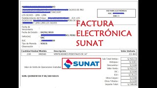 Cómo emitir una Factura Electrónica  Sunat ACTUALIZADO [upl. by Prud]