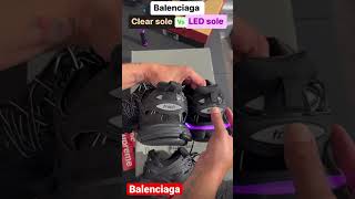 Balenciaga Track clear sole vs LED sole which are you buying balenciaga shorts viral tiktok [upl. by Buck]