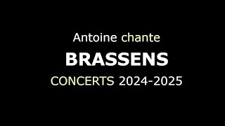 les concerts à PARIS en 2024  lintégrale Brassens en 7 soirées [upl. by Jacobah]