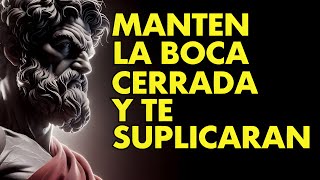 DA UN PASO ATRÁS PERMANECE EN SILENCIO Y TE SUPLICARÁN  ESTOICISMO [upl. by Noevart]