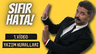 SIFIR HATA  1VİDEO  Yazım Kuralları  RÜŞTÜ HOCA [upl. by Sig]