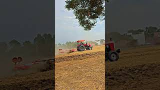 Massey Ferguson 9500 with 8x8 Harrow punjabi farming [upl. by Otero]