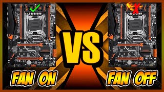 X99 Cooler no VRM faz uma GRANDE DIFERENÇA  Com FAN vs Sem FAN [upl. by Lori]