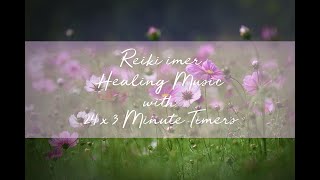 Reiki Healing and Yin Yoga Music with Timer 24 x 3 Minute Tibetan Bells  1 hour 12 minutes [upl. by Hanan]