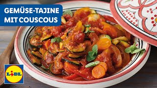 Gemüse  Tajine  Couscous  Lidl Kochen [upl. by Arreis]