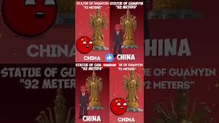 Largest Statues Of The Countries Compilation ⏫ countryball [upl. by Artie906]