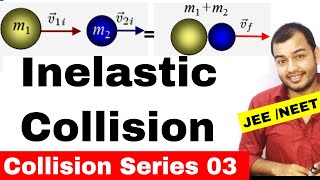 Centre Of Mass 09  Collision Series 03  Inelastic Collisions IIT JEE  NEET [upl. by Bari]