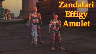 How to get Zandalari Effigy Amulet Toy  Battle for Azeroth Alpha [upl. by Anyaj]