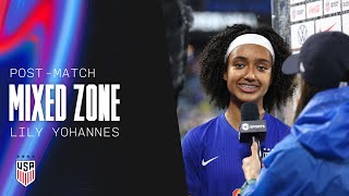 POSTMATCH MIXED ZONE Lily Yohannes  USWNT vs Korea Republic  June 4 2024 [upl. by Atenahs]