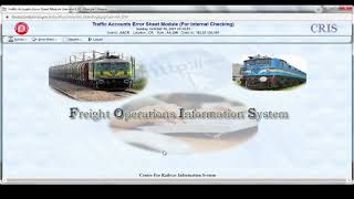 Tutorial of Demurrage amp Wharfage Error Sheet Module in FOIS by Central Railway PART1 [upl. by Schechinger]