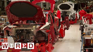 How the Tesla Model S is Made  Tesla Motors Part 1 WIRED [upl. by Arreit]