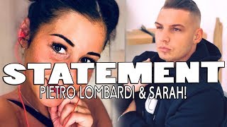 PIETRO LOMBARDI ist der Song an SARAH  💔 Das ist seine Antwort [upl. by Vel953]