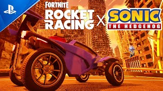 Sonic Stages in Fortnite Rocket Racing [upl. by Diannne455]