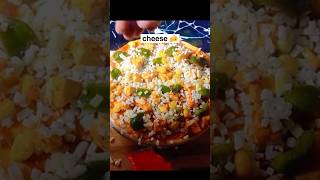 Ghar par pizza kaise banaye 🍕 food recipe cooking  shorts [upl. by Aicissej]