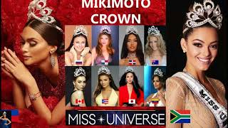 Miss Universe Winners that Have Worn the Mikimoto Crown [upl. by Annaeirb]