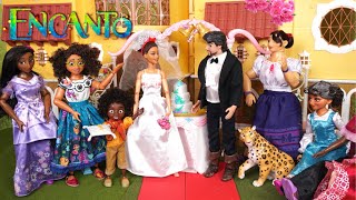 Disney Encanto Family  Mirabel Doll Wedding Story [upl. by Ealasaid961]