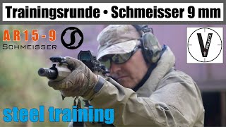 Schmeisser AR159 • Trainingsrunde Steel • 9 mm Para • On Tour vprojekte nr 9 • 9er Carbine [upl. by Arlynne]