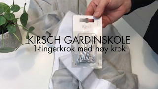 Kirsch Gardinskole  1fingerkrok med høy krok [upl. by Alfredo]