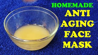 DIY ANTI AGING FACE MASK  TRY SOME EASY NATURAL REMEDIES FOR WRINKLES AND SAGGING SKIN AT HOME [upl. by Suchta]