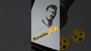 😯😯Ronaldo ka drawing fastartdrawingRonaldo Ronaldo ka drawing  shorts video [upl. by Aicilas464]