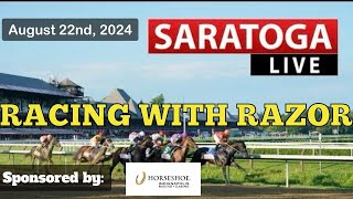 LIVE Horse Racing Handicapping  Saratoga  Colonial Downs  Horseshoe Indianapolis  Thu Aug 22nd [upl. by Supat347]