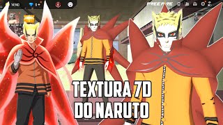 TEXTURA 7D do NARUTO  TEXTURA FREE FIRE [upl. by Ydoc708]