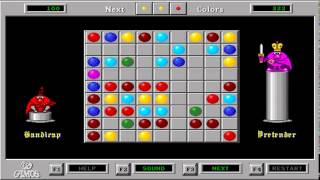 Color Lines aka Цветные Линии Gamos MSDOS 1992 PC Longplay [upl. by Brittani]