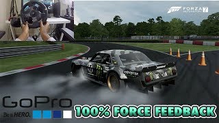 FORZA 7 DRIFTING WITH 100 FORCE FEEDBACK  STEERING WHEEL  MULTIPLAYER [upl. by Marchelle]