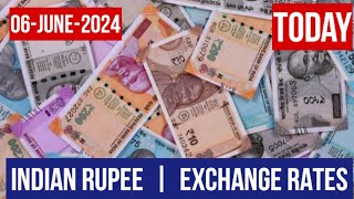 Indian rupee INR exchange rates today 06 JUNE 2024 dollar vs rupee 1 usd to inr [upl. by Sergei]