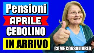 PENSIONI CEDOLINO APRILE 2024 IN ARRIVO 👉 ECCO COME CONSULTARLO IN ANTEPRIMA E COSA CONTIENE 💰 [upl. by Akemet]