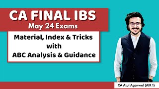 IBS Strategy Books Index amp Tricks  ABC Analysis amp Guidance  CA Final May 24  Atul Agarwal AIR 1 [upl. by Annij]