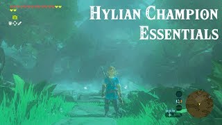 LOZBOTW017 Hylian Champion Essentials [upl. by Anelrahs503]