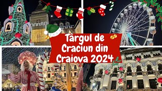 Targul de Craciun din Craiova 2024  Cel mai frumos Targ de Craciun din Romania 2024 [upl. by Atnauqahs]