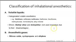 Antianesthetic drugGeneral anesthetics [upl. by Bluhm]