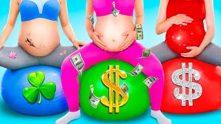 Rich Pregnant VS Broke Pregnant  Funny Pregnancy Situations [upl. by Sucramrej]