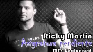 Ricky Martin  Asignatura Pendiente Lyrics [upl. by Notsej]