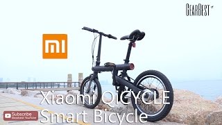 Xiaomi QiCYCLE Smart Bicycle  Gearbestcom [upl. by Lerim]