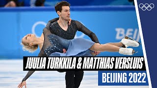 Juulia Turkkila and Matthias Versluis from Finland skate to Lewis Capaldi at Beijing2022 [upl. by Einegue]