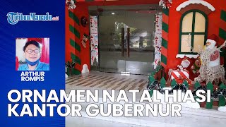 Ada Rumah Salju di Kantor Pemprov Sulut Marak Ornamen Natal di Manado [upl. by Nyleuqcaj]