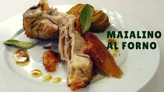 MAIALINO AL FORNO succoso e croccante RICETTA DI NATALE  RICETTE DI GABRI [upl. by Paske770]