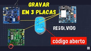 COMO GRAVAR CONTROLE NEW EVO TRES PLACAS NICE PECCININ [upl. by Colfin]