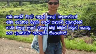 Salena Lelena Daluwa Wilasa H R Jothipala Sinhala Karaoke Without Voice Song Lyrics [upl. by Harvison]