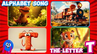 Letter T Song for Kids 🐯🚂 Fun ABC Learning Video ABCSong KidsSongs AlphabetSongs [upl. by Otxilac]