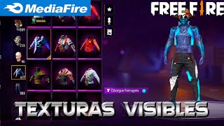 EL MEJOR PACK DE TEXTURAS VISIBLES PARA FREE FIRE Y FF MAX ACTUALIZADO 2024 DESCARGA MEDIAFIRE ✔ [upl. by Laryssa404]